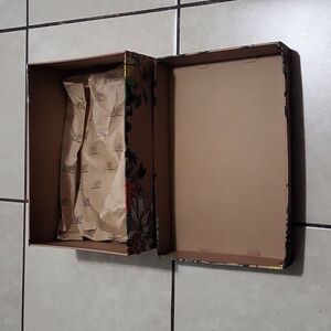 Empty shoe box